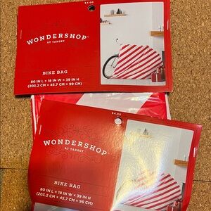 Wondershop Striped Red and White Bike Bag